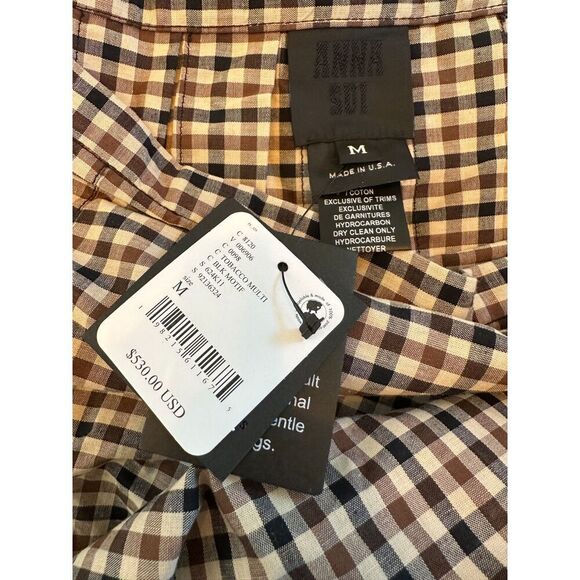 Free People Anna Sui Mini Plaid Kilt Skirt Size M NWT - Picture 8 of 12